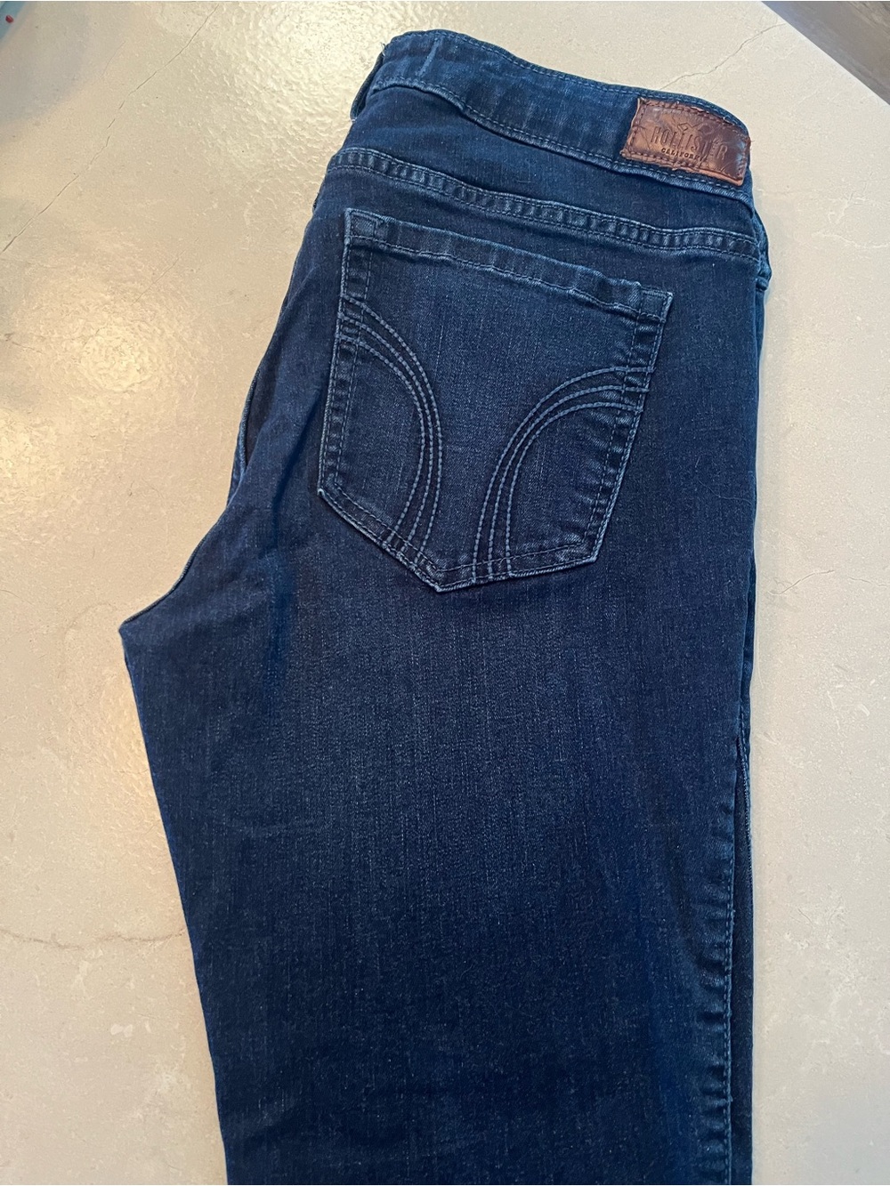 Ladies Dark Blue Hollister Denim Jeans - skinny